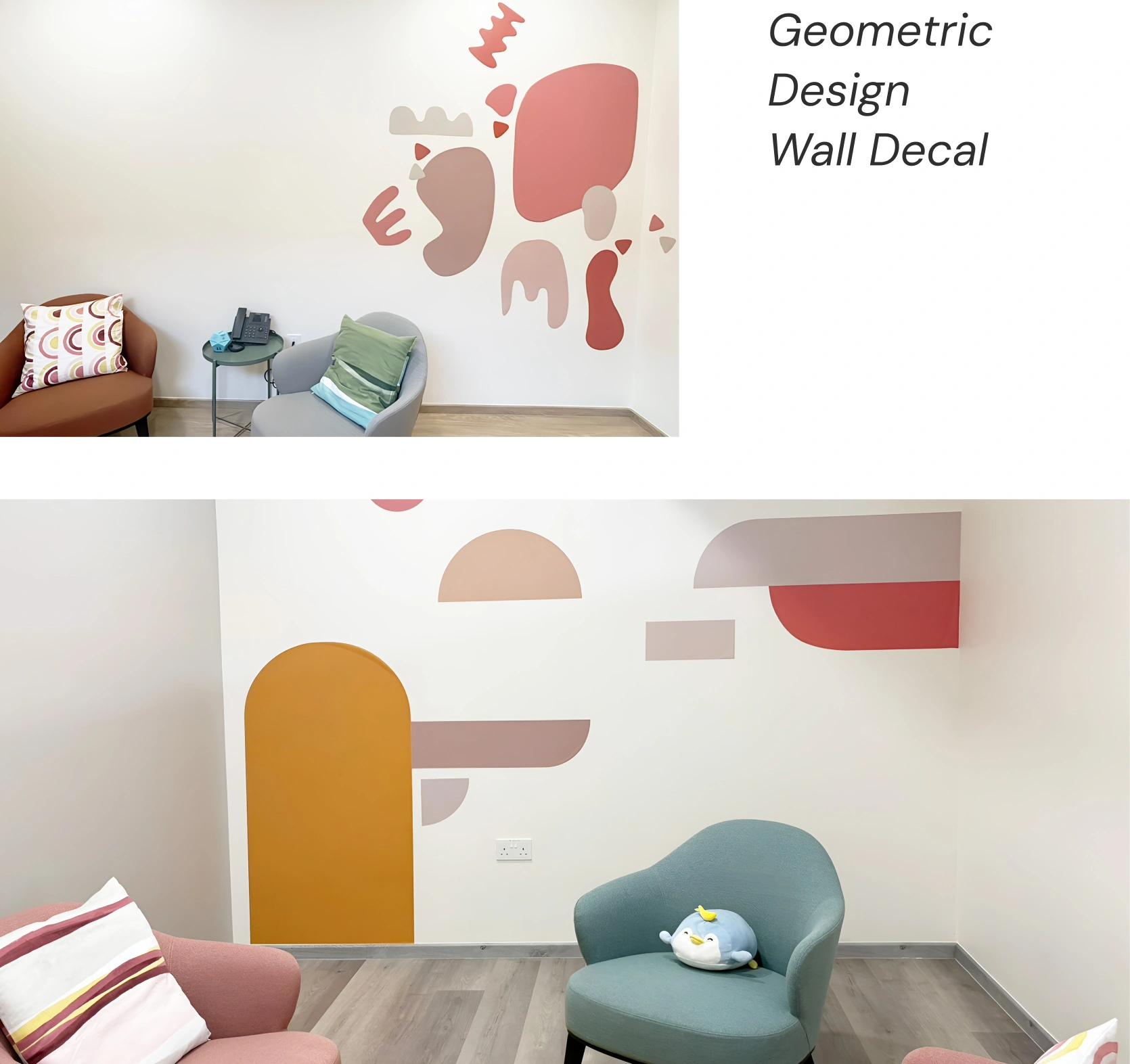 Geometric Wall Decal for Living Room Community HSCA